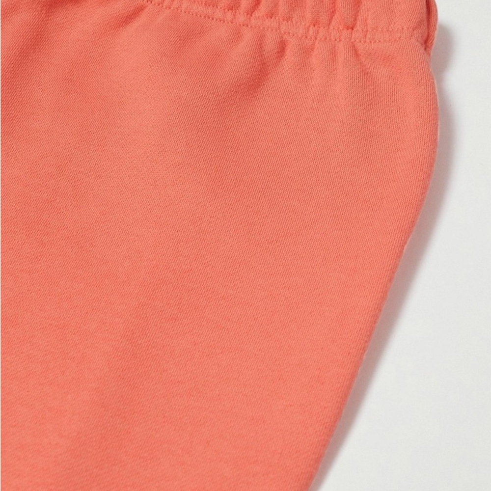 FEAR OF GOD ESSENTIALS - Tapered Logo Blend Jersey Sweatpants in Coral - Picture 5 of 11